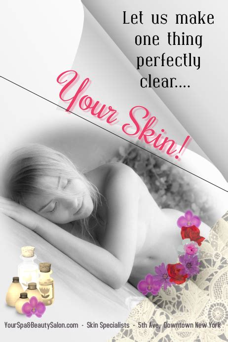 Spaskinbeauty Salonrelaxationmassage Template Postermywall