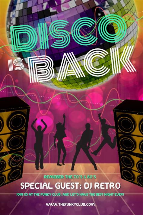 disco club poster party poster disco party vintage disco