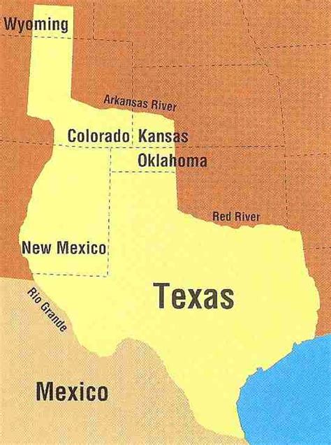 Map Of Texas And New Mexico Together