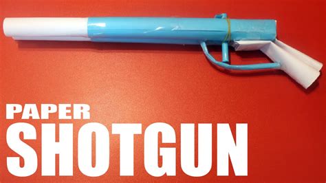 How To Make A Paper Shotgun That Shoots Youtube