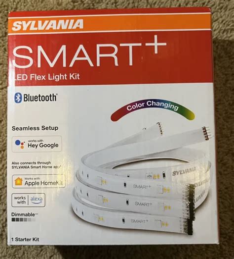 Sylvania Smart Led Flex Light Kit 3 2ft Bluetooth Mesh Indoor Color