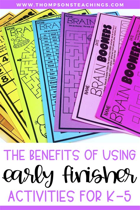 The Benefits Of Using Early Finisher Activities In Your Elementary