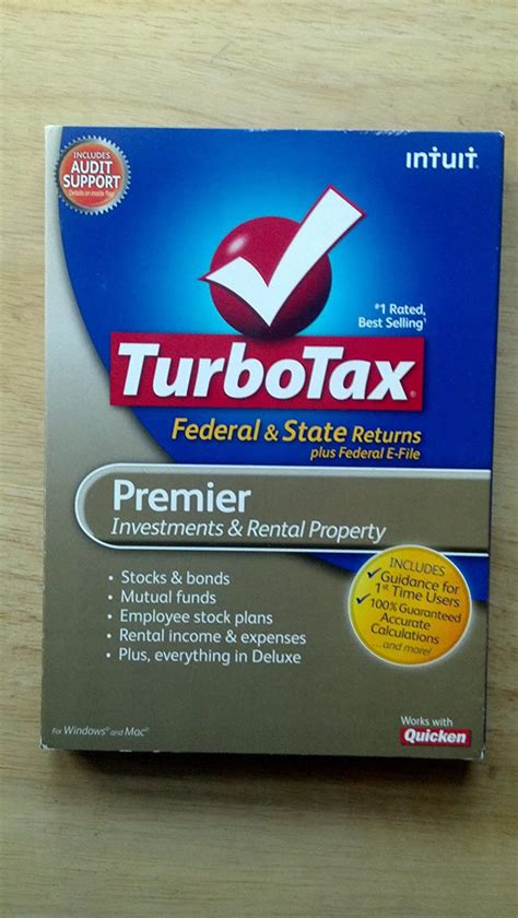 Amazon Com Turbotax Premier Federal Efile State Pc And Mac