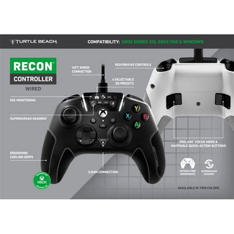 Turtle Beach Recon Controller For Xbox Series X S Xbox One Black