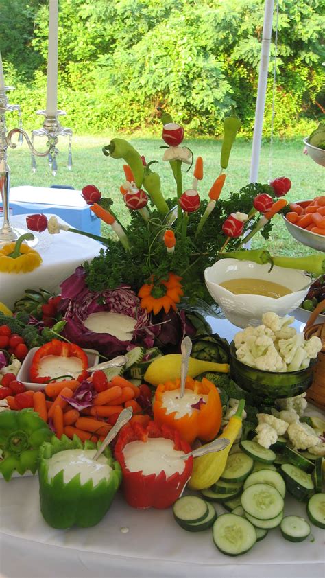 Wedding Reception Veggie Display Vegetable Tray Food Displays