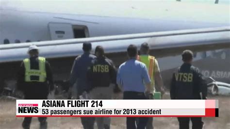 Asiana Passengers Sue Airline Over San Francisco Accident 샌프란시스코 사고 승객 아시아나 집단 Youtube