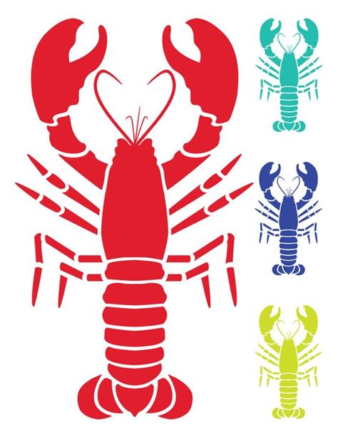 Lobster Decor Lobster Party Lobster Bake Lobster Tattoo Alphabet