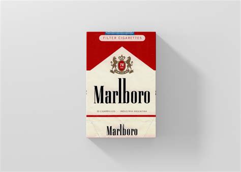 cigarette box packaging label mockup