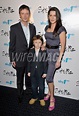 Actor John Simm with his wife Kate MacGowan and son Ryan attend the ...