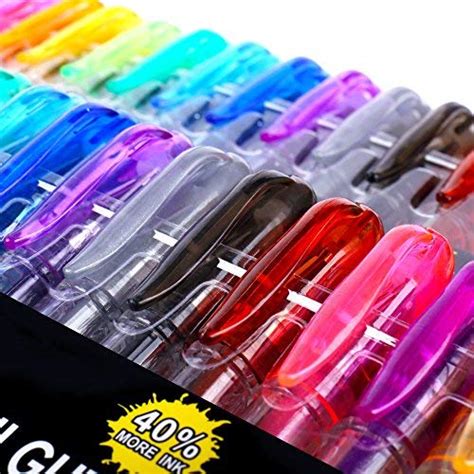 Glitter Gel Pens By Color Technik Set Of 16 Mini Glitter And Neon