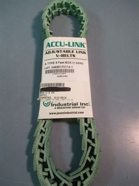 Accu Link Adjustable Link V Belts A Type 5ft Box 04950270614 1 Ebay