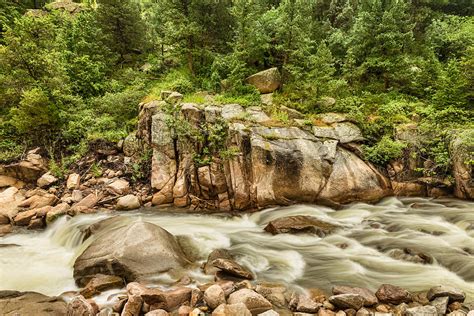 Colorado St Vrain Canyon And Rocky Mountain Stream Photograph By James