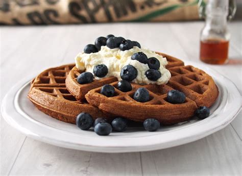 These Honey Oat Waffles Are Made With Oats Wheat Flour And Only A