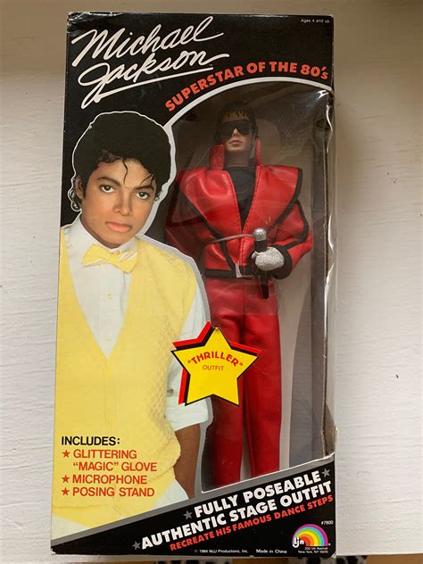 michael jackson fully poseable doll thriller outfit 1984