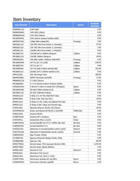 Medical Practice Budget Spreadsheet With Example Of Inventory List