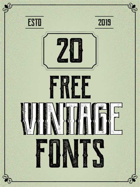 This is a bold font that works really well in a variety of. Free Vintage Fonts Download | Fonts | Graphic Design Junction