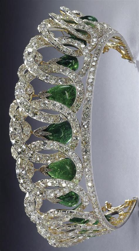 The Grand Duchess Vladimir Tiara With Cambridge Emeralds Picture