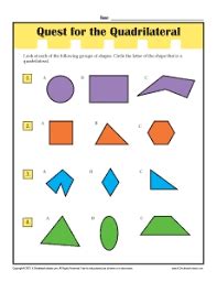 quadrilateral worksheet   grade google search  grade math