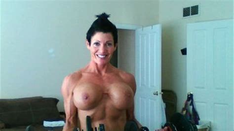 New Yummy Topless Workout With Muscle Goddess Debbie Muscular Goddess Mistress Debbie Clips Sale