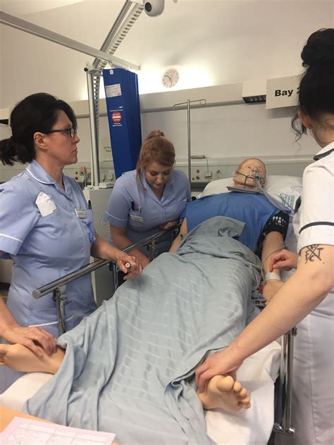 Nurses Working In Aande Departments Honing Skills In Real Life Simulated