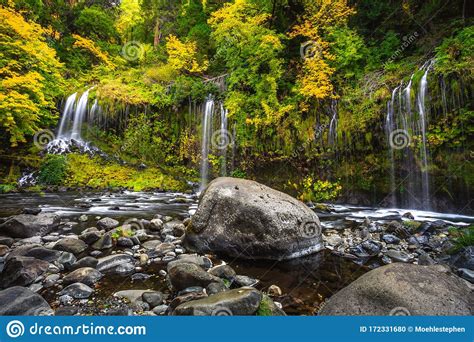 Mossbrae Falls In Northern California Stock Photo Image Of Fall
