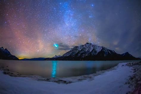 Magic Night In Abraham Lake Version 1 The Wicked Hunt Photography