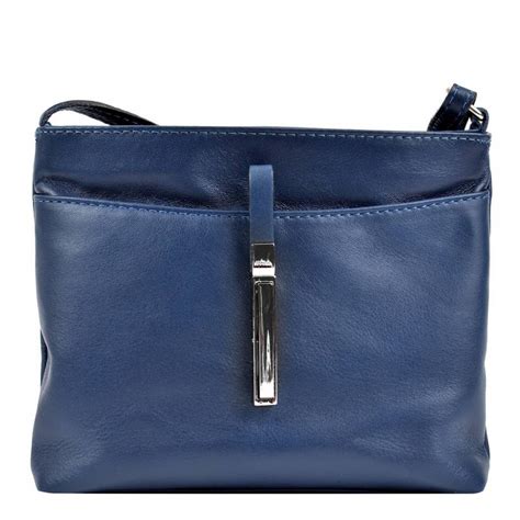 Blue Leather Cross Body Bag Brandalley