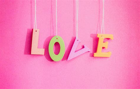Wallpaper Love Background Pink Love Pink Romantic Letters Images