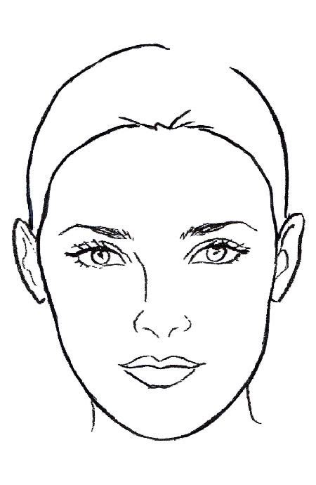 Haircuts For Face Shapes Your Beauty 411 Face Template Face Shapes