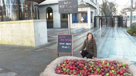 Rotten Apples Dumped Outside London Police Hq As Sex Crime Investigation Escalates Euronews