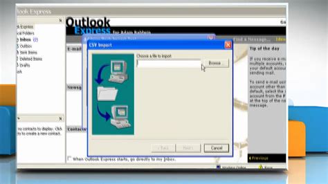 How To Import The Address Book File In Outlook Express On Windows® Xp