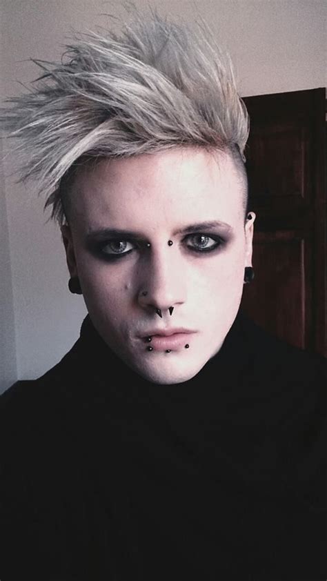 Pin By Emily 🎃 On Attractive Men Goth Hair Punk Makeup Goth Makeup