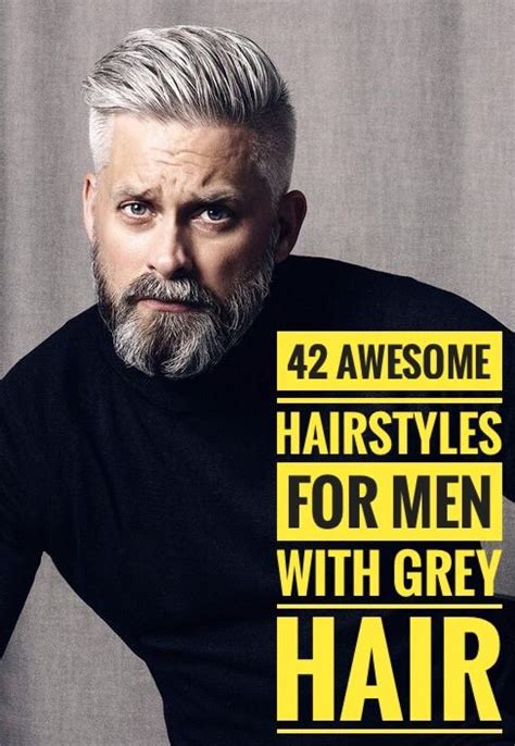 Short gray hairstyle for guys. Ash Grey Long Hair Men : Pin on Black Man Grey Hair : Add some texture and direction to your ash ...