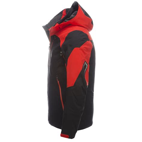 Spyder Leader Ski Jacket Men Black Volcano Red Black