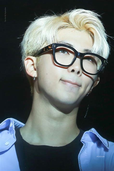 He Looks So Cute With Glasses 👓 Namjoon Bts Rap Monster Kim Namjoon