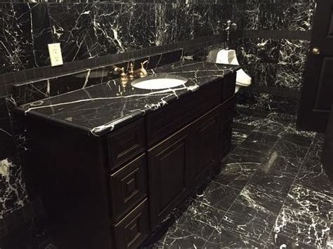 However, if a full countertop, floor or even bathroom wall tile is either not within your budget or you're. 36 Wonderful Black Marble Bathroom Design Ideas Looks ...