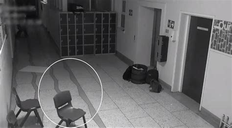 Video Are The Ghosts Back Schools Cctv Camera Captures Spooky