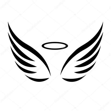 Vector Sketch Of Angel Wings On White Background Premium Vector In