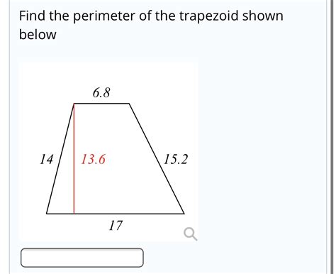 Answered Find The Perimeter Of The Trapezoid Bartleby