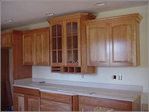 Now to continue with my kitchen transformation we've added crown molding to the top of the cabinets. 10 Beautiful Kitchen Cabinet Crown Molding Ideas 2020