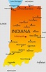 Indiana Map - Guide of the World