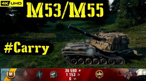 World Of Tanks M53m55 Replay 5 Kills 41k Dmgpatch 161 Youtube