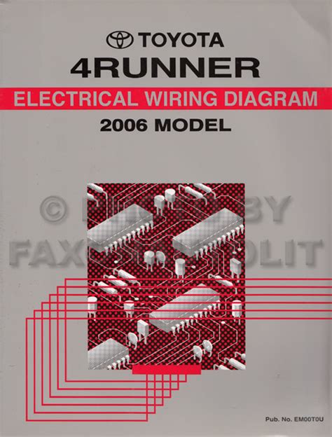 2006 Toyota 4runner Wiring Diagram Manual Original