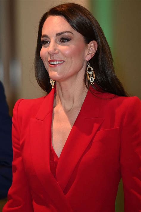 Kate Middleton Wore A Fiery Red Suit To Launch Her Latest Initiative