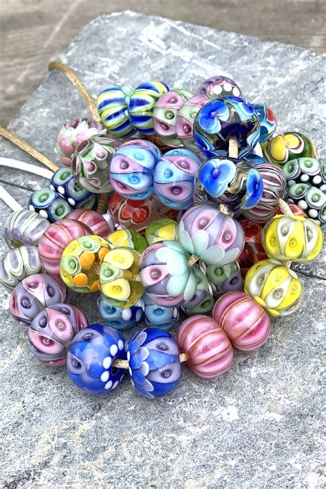 Glass Beads Made By Anu Luht Handmade Lampwork Beads For My Trunk Show In April • Trunkshow