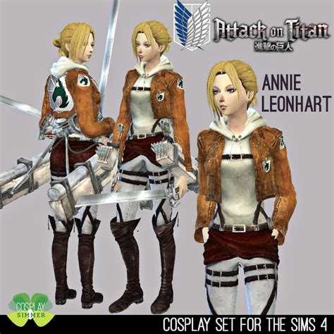 P Requested The Sims 4 Attack On Titan Annie Leonhart Cosplay Set