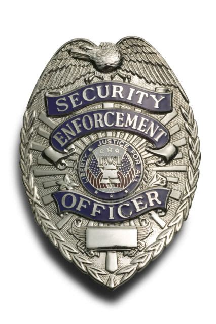Framed Police Badge Print Security Enforcement Officer Picture