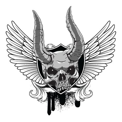 Vintage Emblem With Skull Vector Ai Eps Uidownload