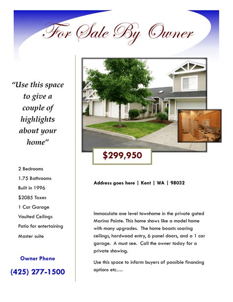 010 Template Ideas Free Real Estate Flyer Templates Psd With For Sale