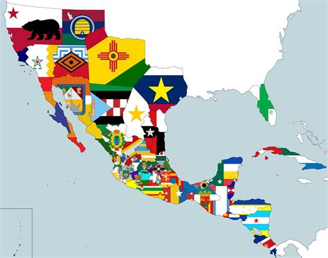 Flag Map Of Mexican States Rrevplowedthesea